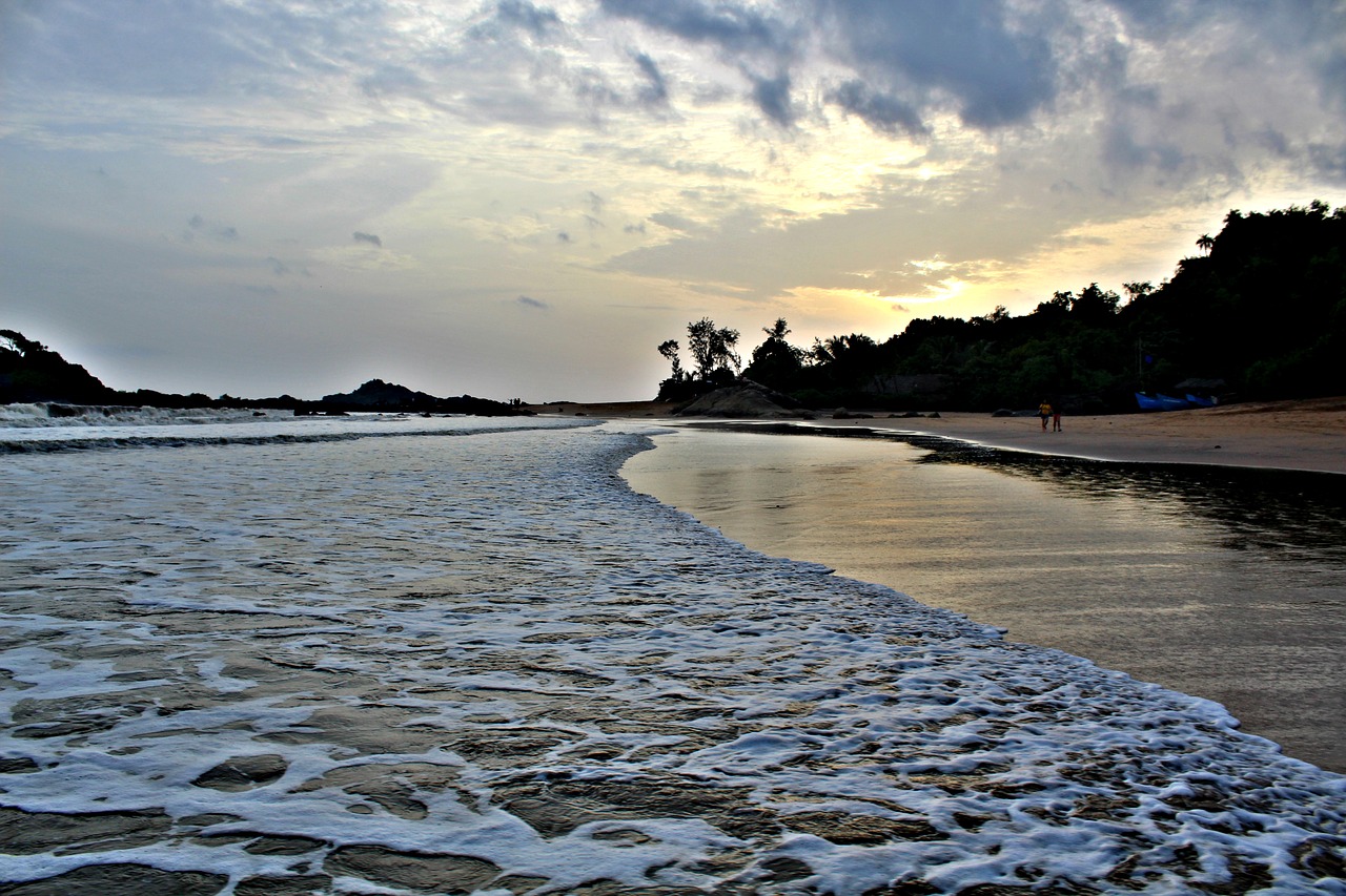 gokarna beach sunset free photo