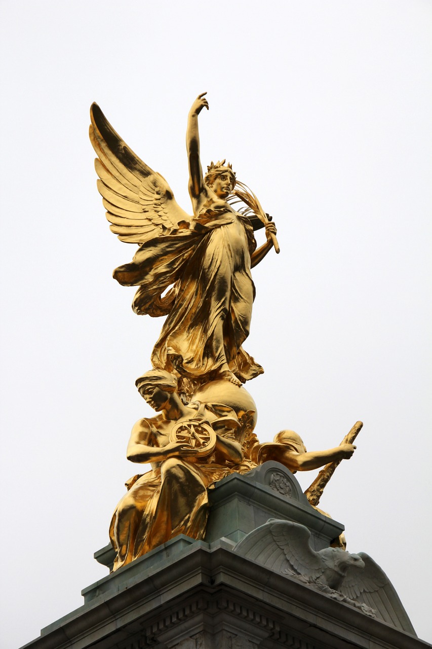 gold statue angel free photo