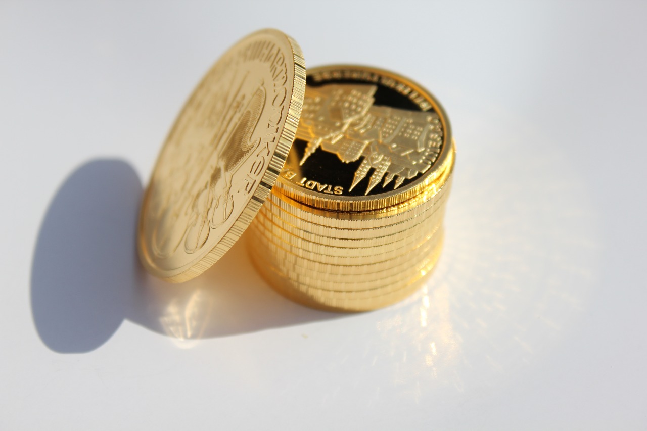 gold coin metal money free photo