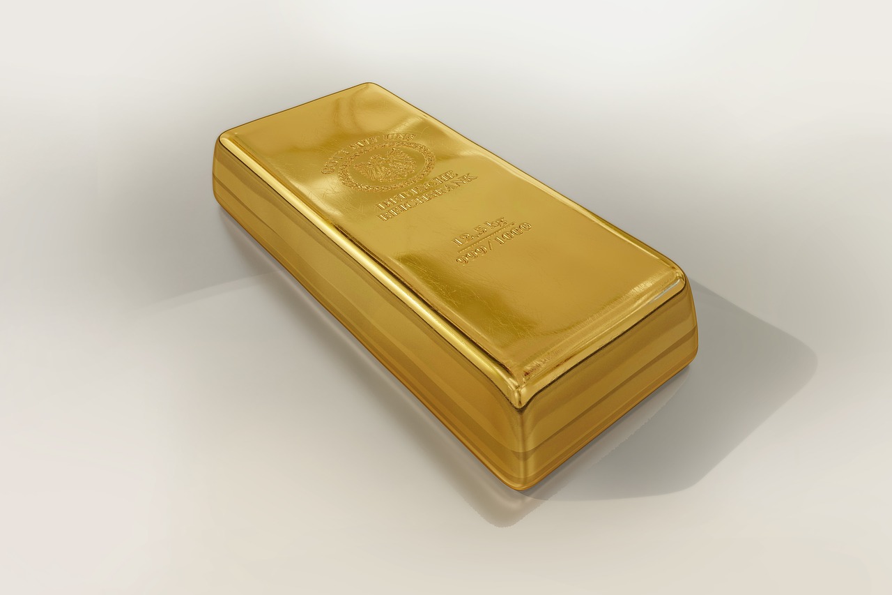 gold bullion wealth free photo