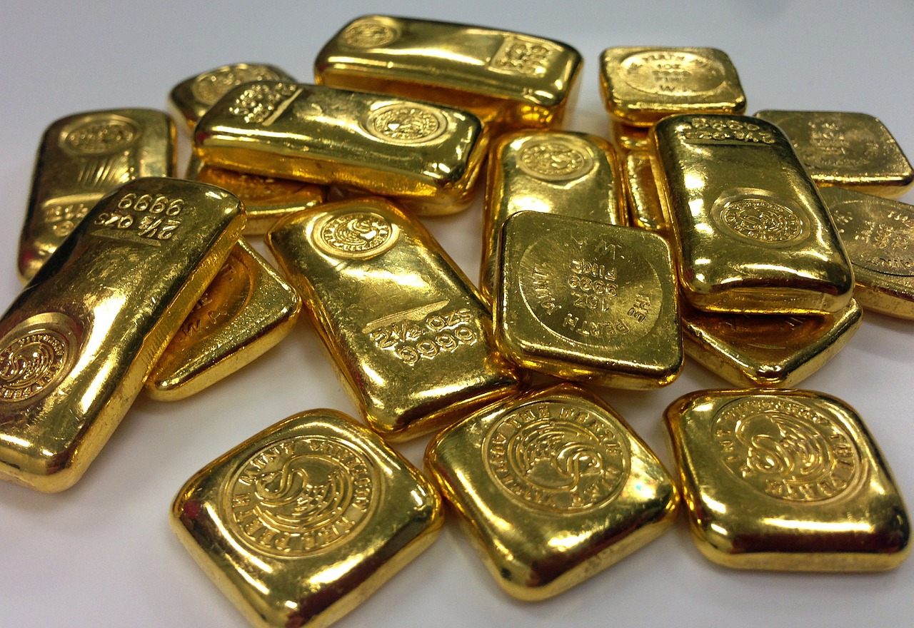 gold bullion ing free photo