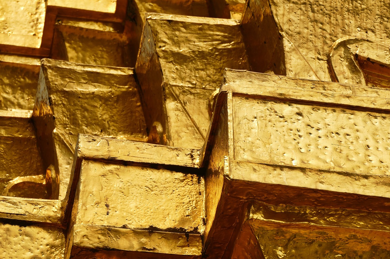 gold  brick  yellow free photo