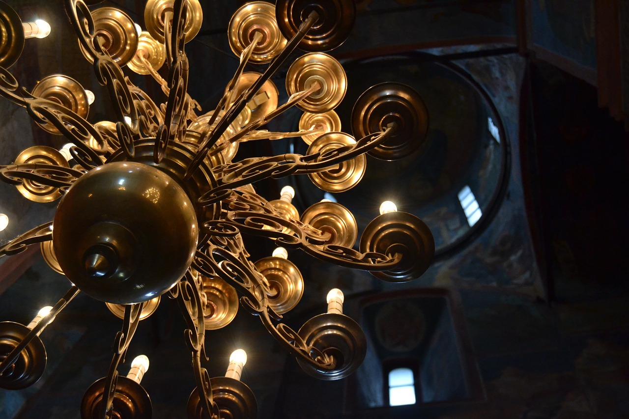 gold ceiling orthodox free photo