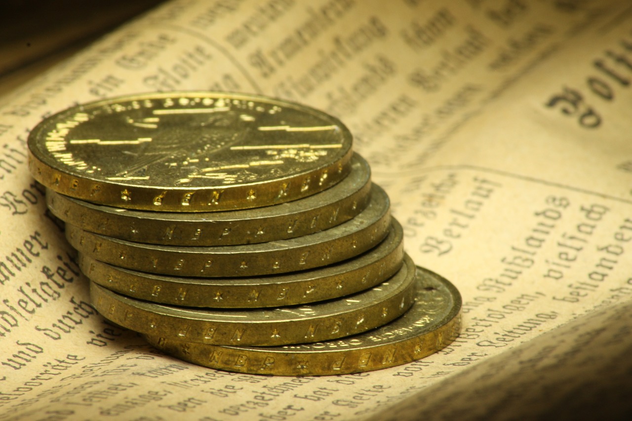 gold coins currency free photo