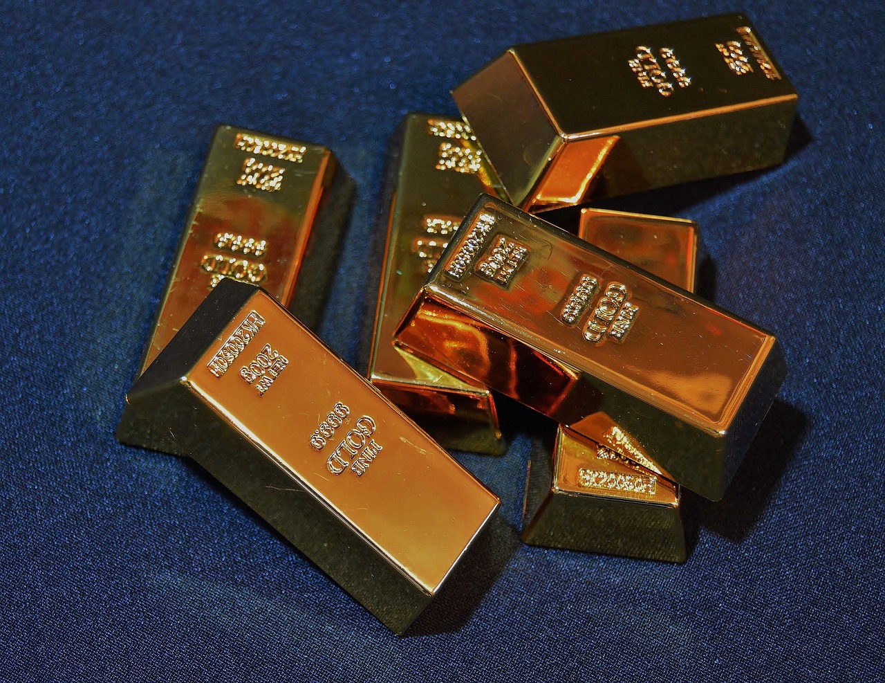gold bars collection free photo