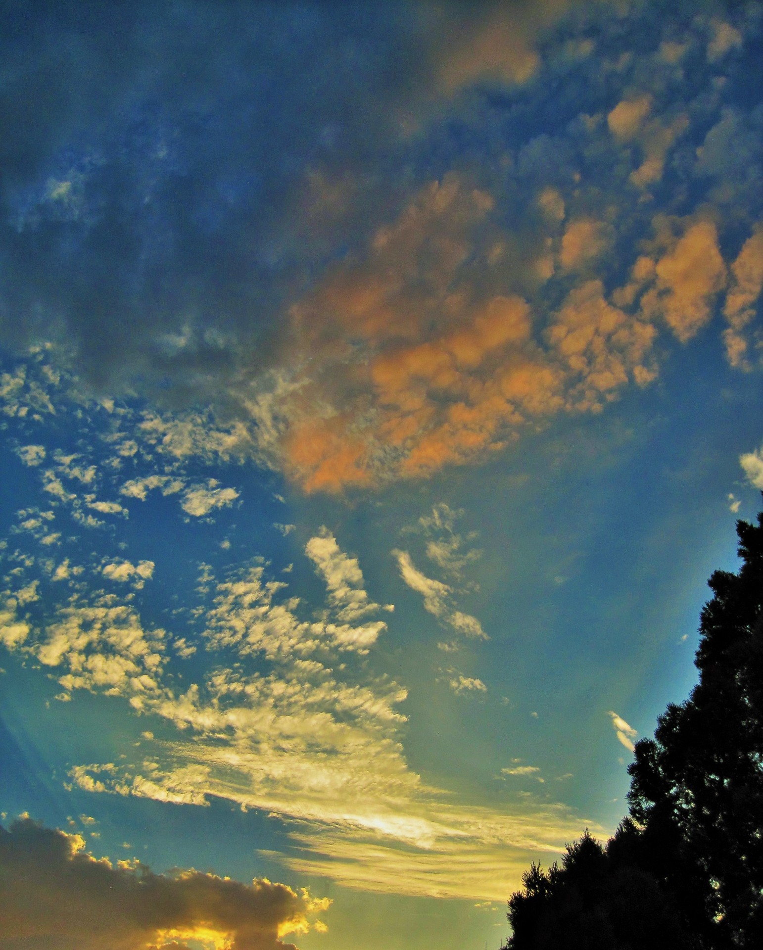 sky sunset cloud free photo