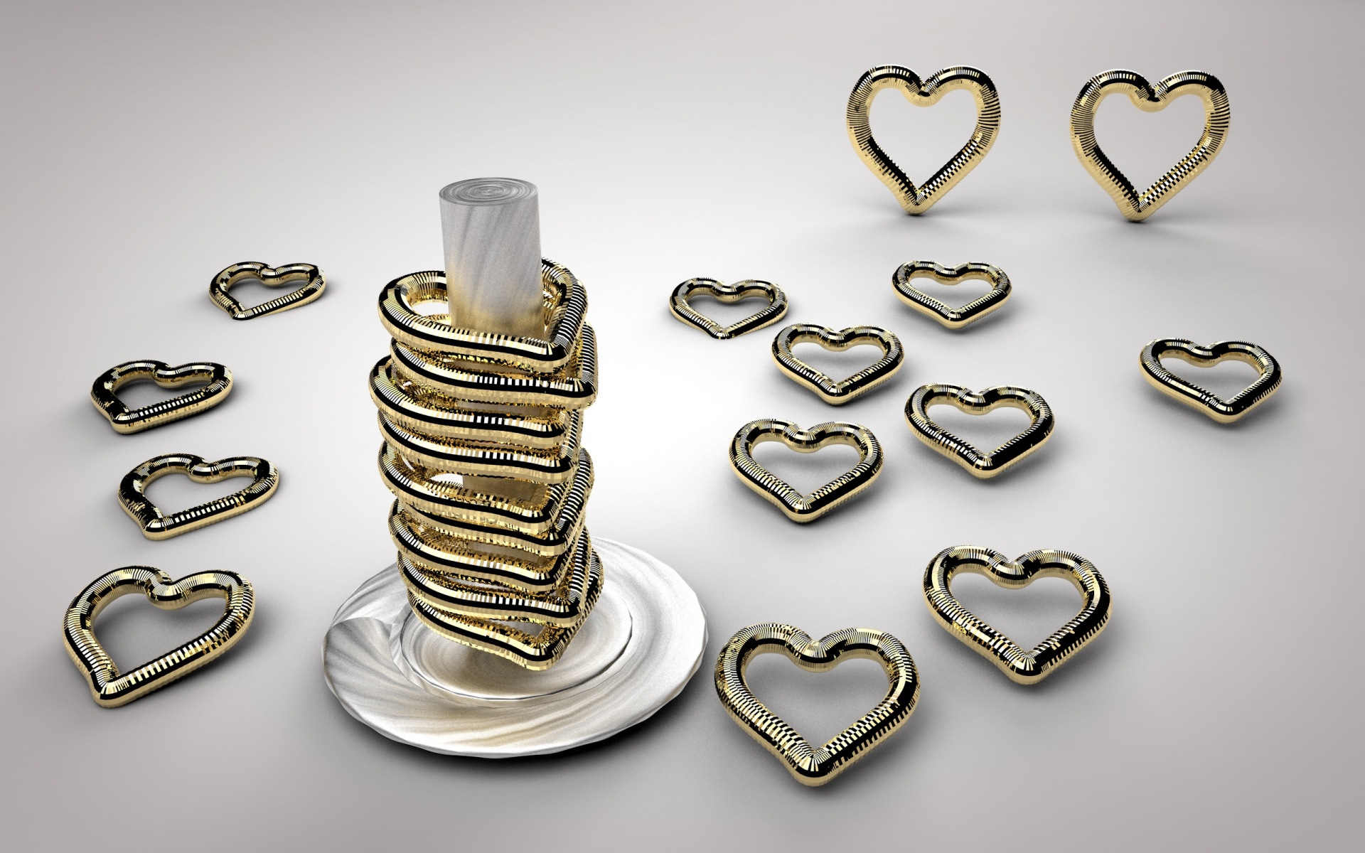 background heart gold free photo