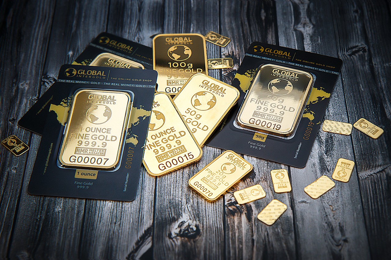gold is money gold bars gold shop free photo
