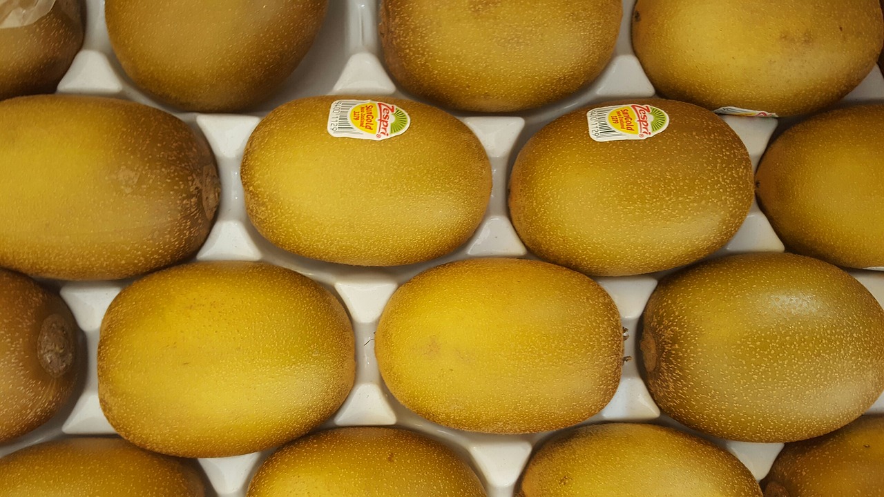 gold kiwi fruit yellow free photo