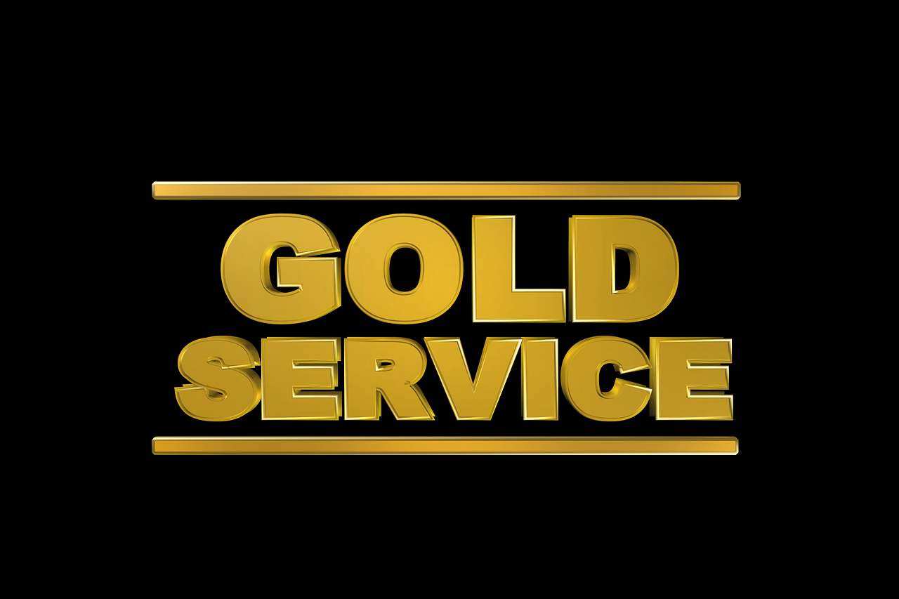 gold service quality service free photo