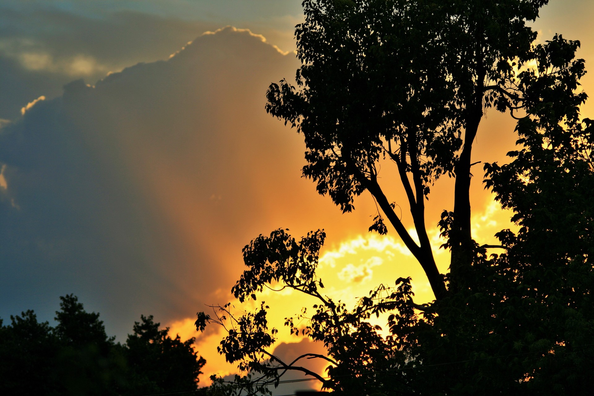 sky sunset cloud free photo