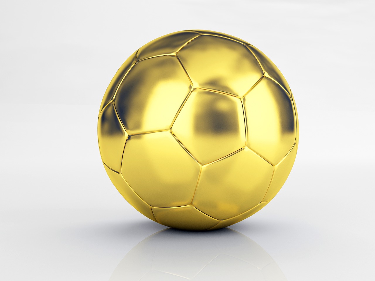 golden soccer ball free photo