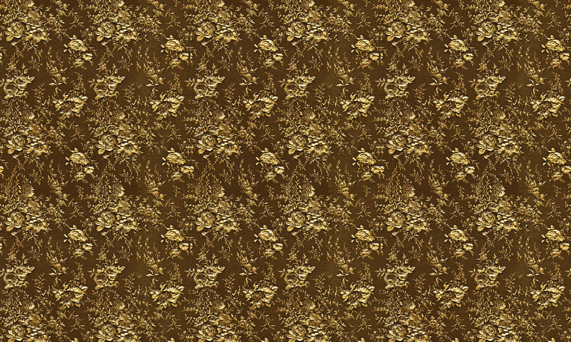 floral gold brocade free photo