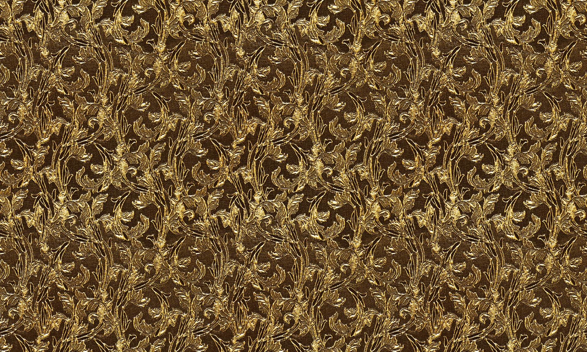 floral gold brocade free photo