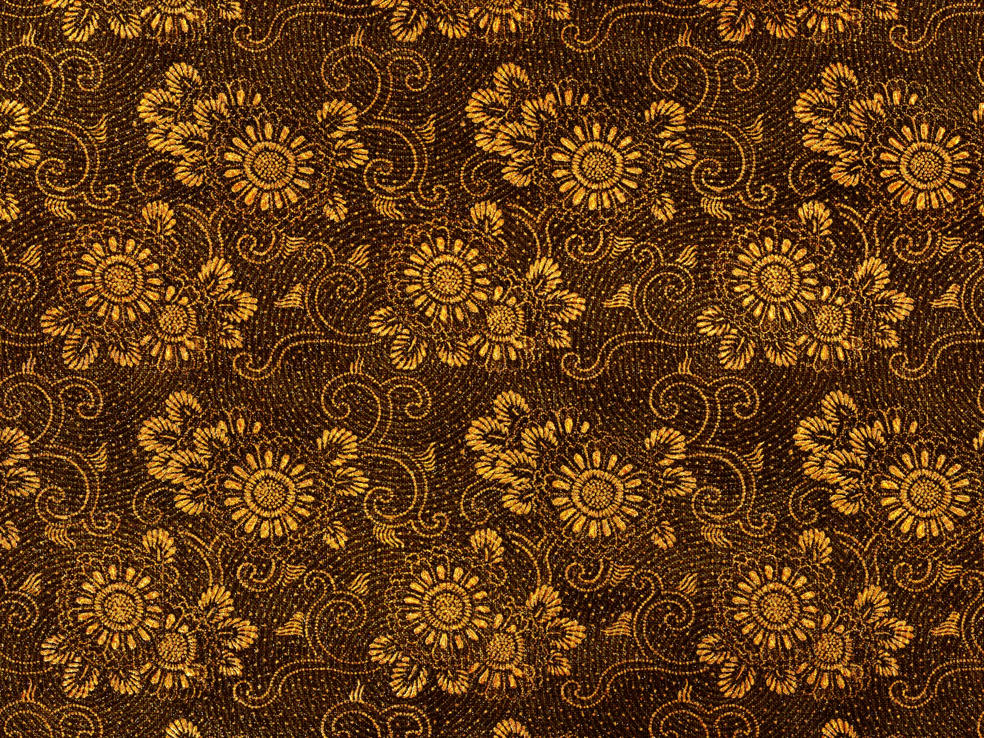 floral gold brocade free photo