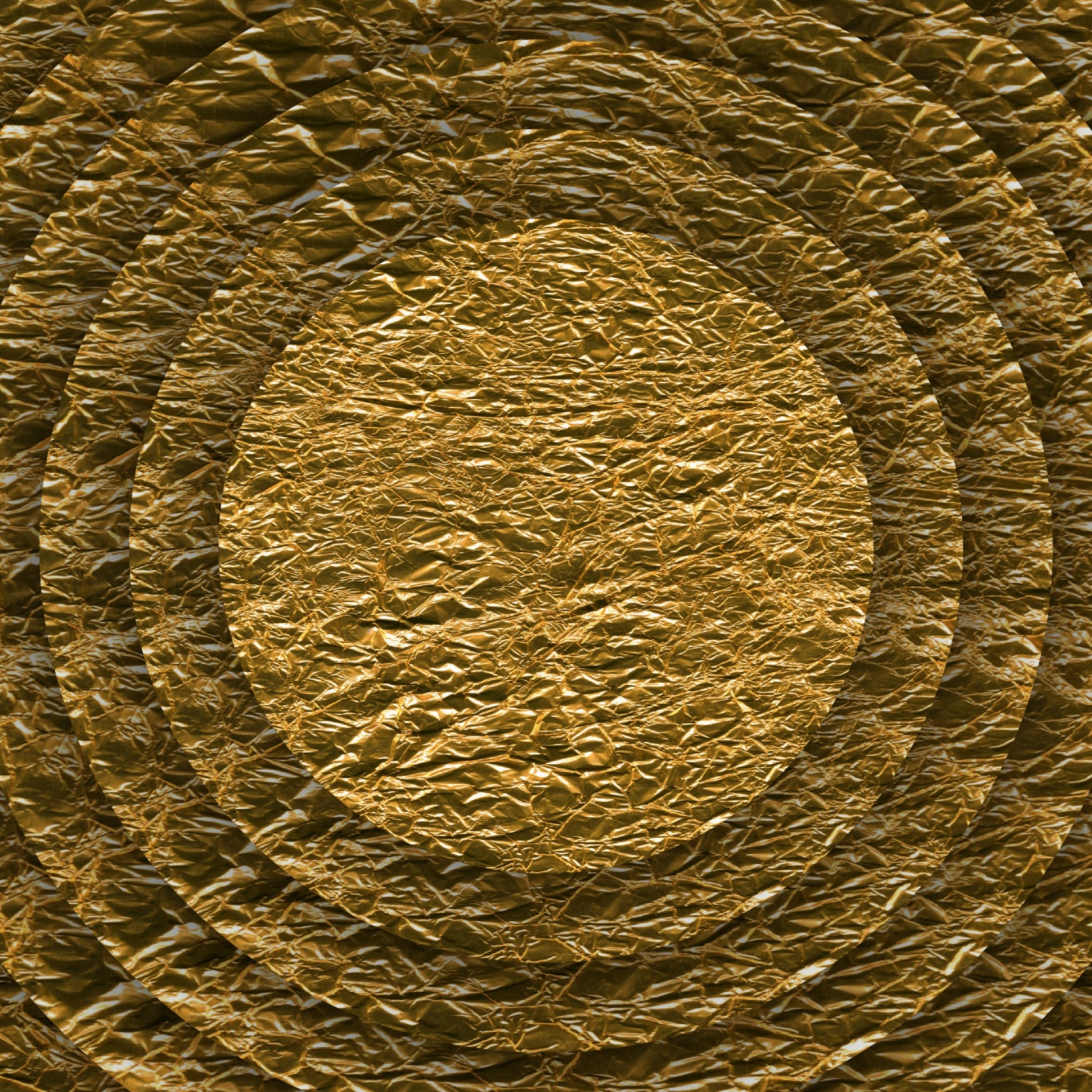golden concentric circles free photo