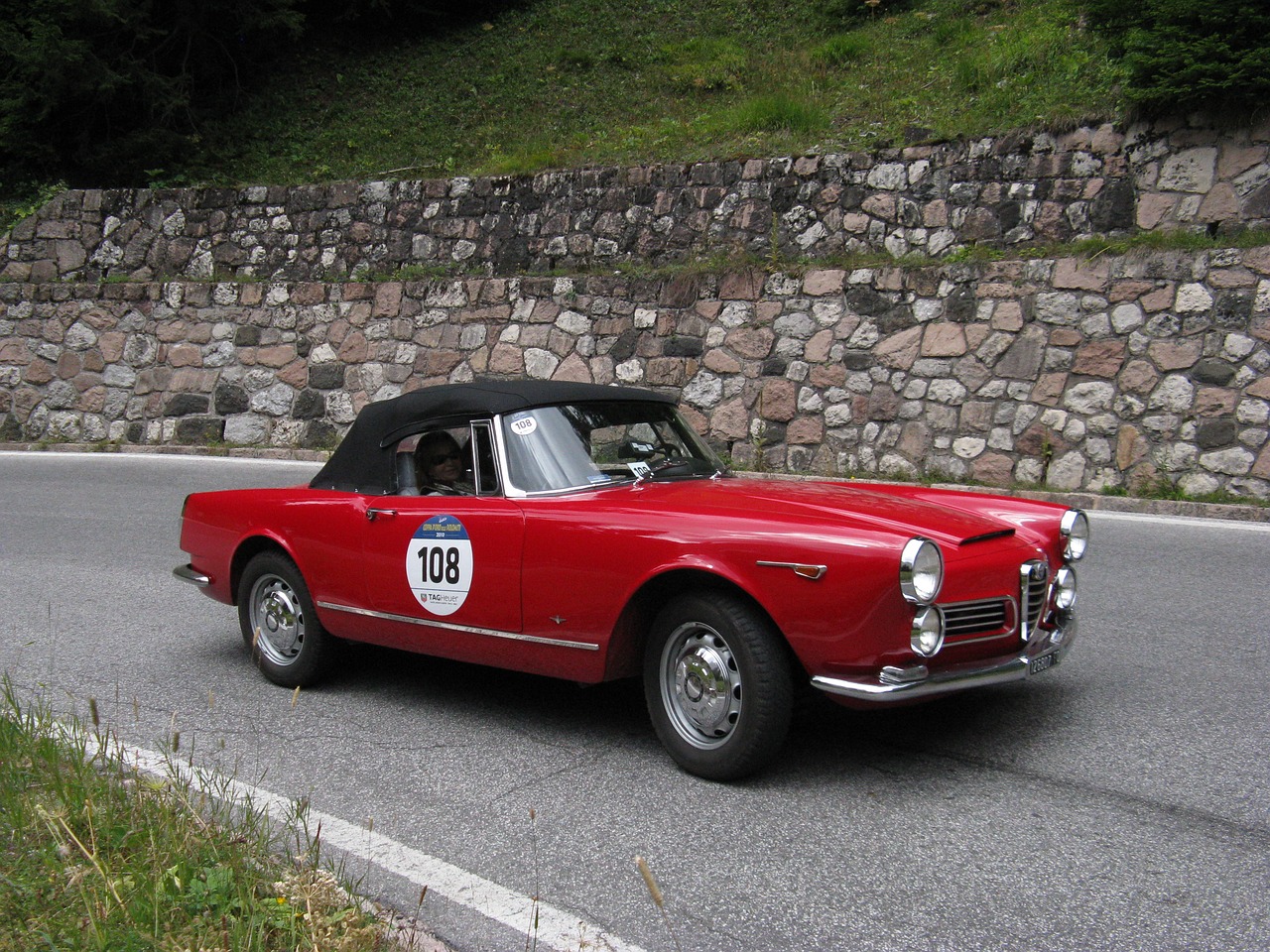 golden cup of the dolomites vintage car italian style free photo