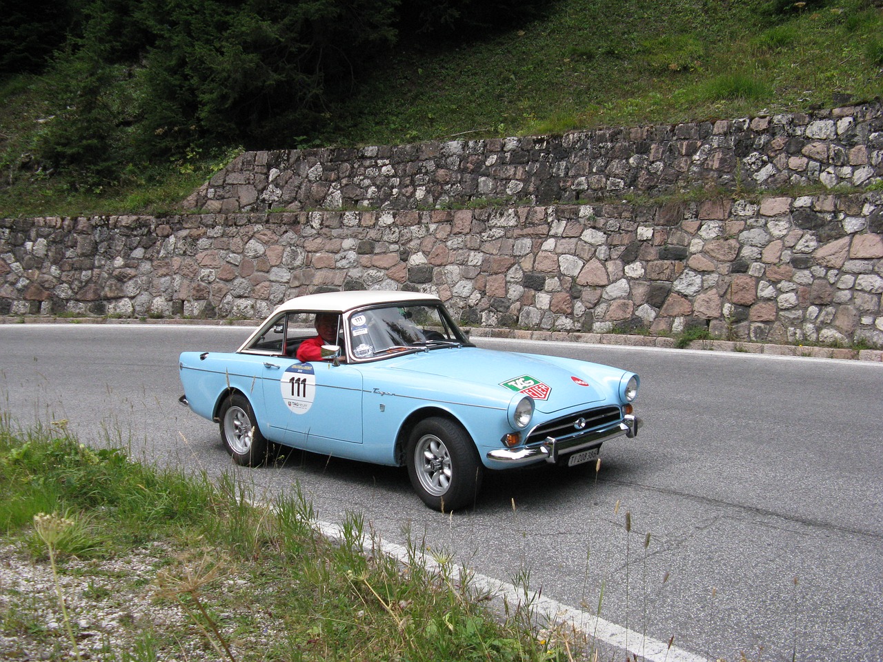 golden cup of the dolomites vintage car italian style free photo