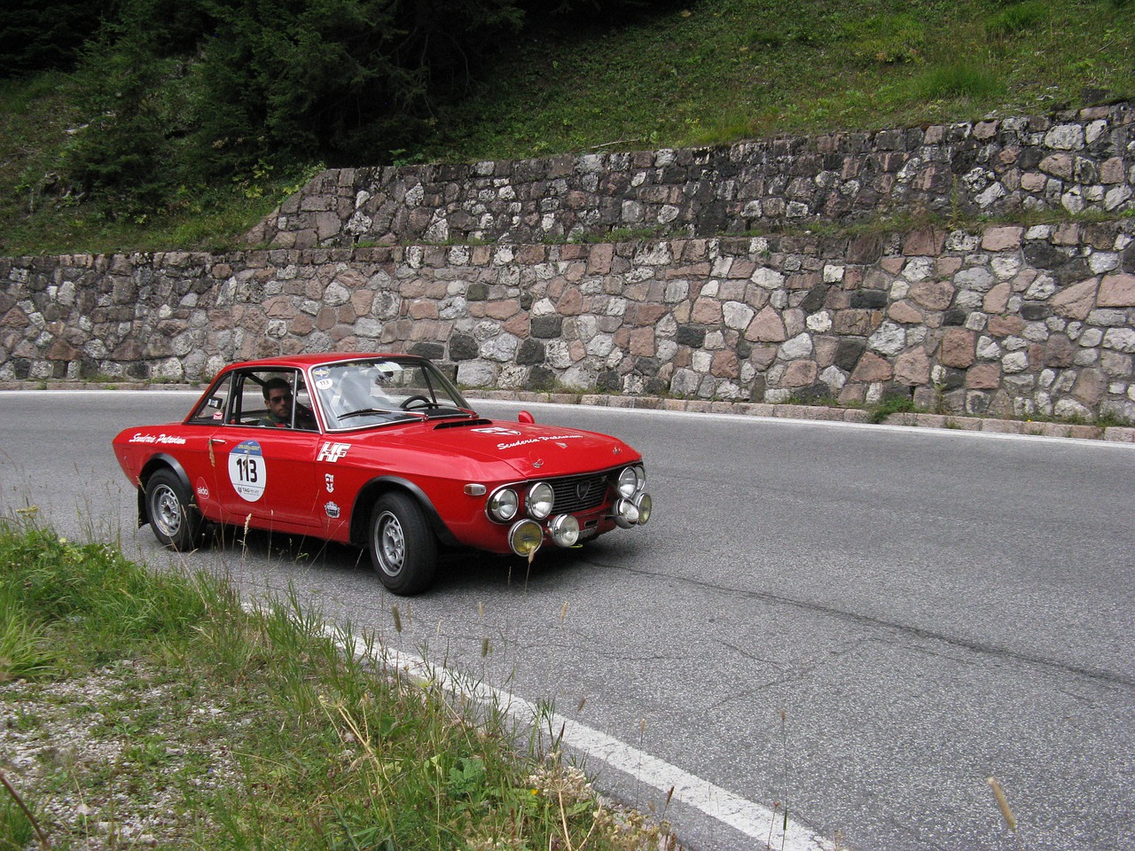 golden cup of the dolomites vintage car italian style free photo