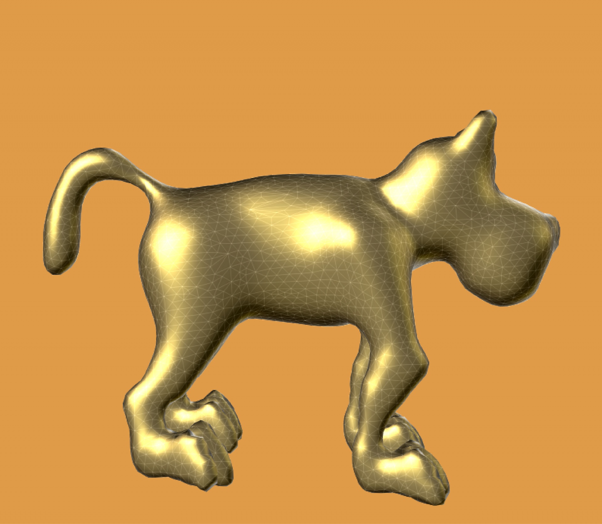 3d sculpture gold free photo