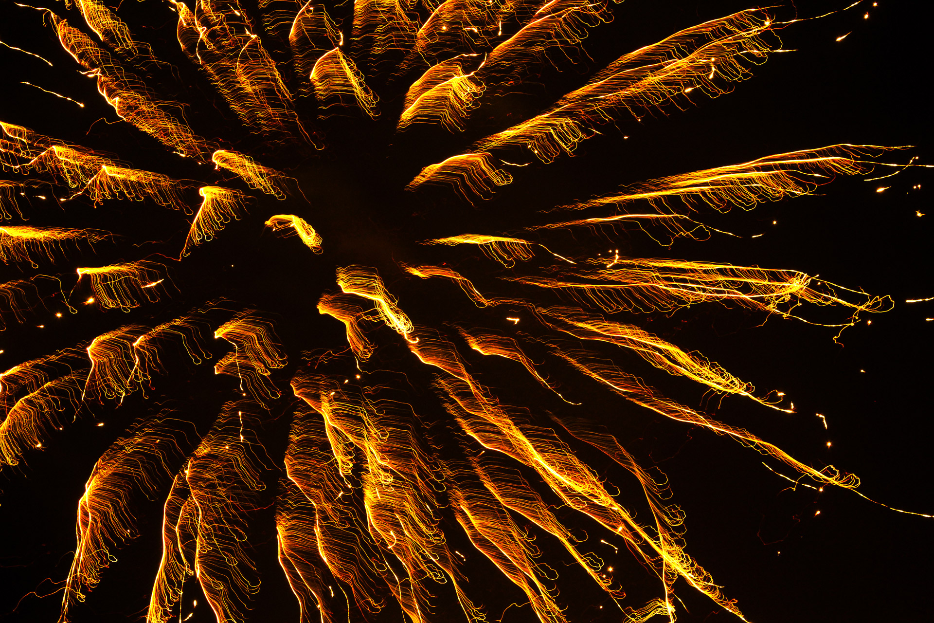 fireworks gold object free photo