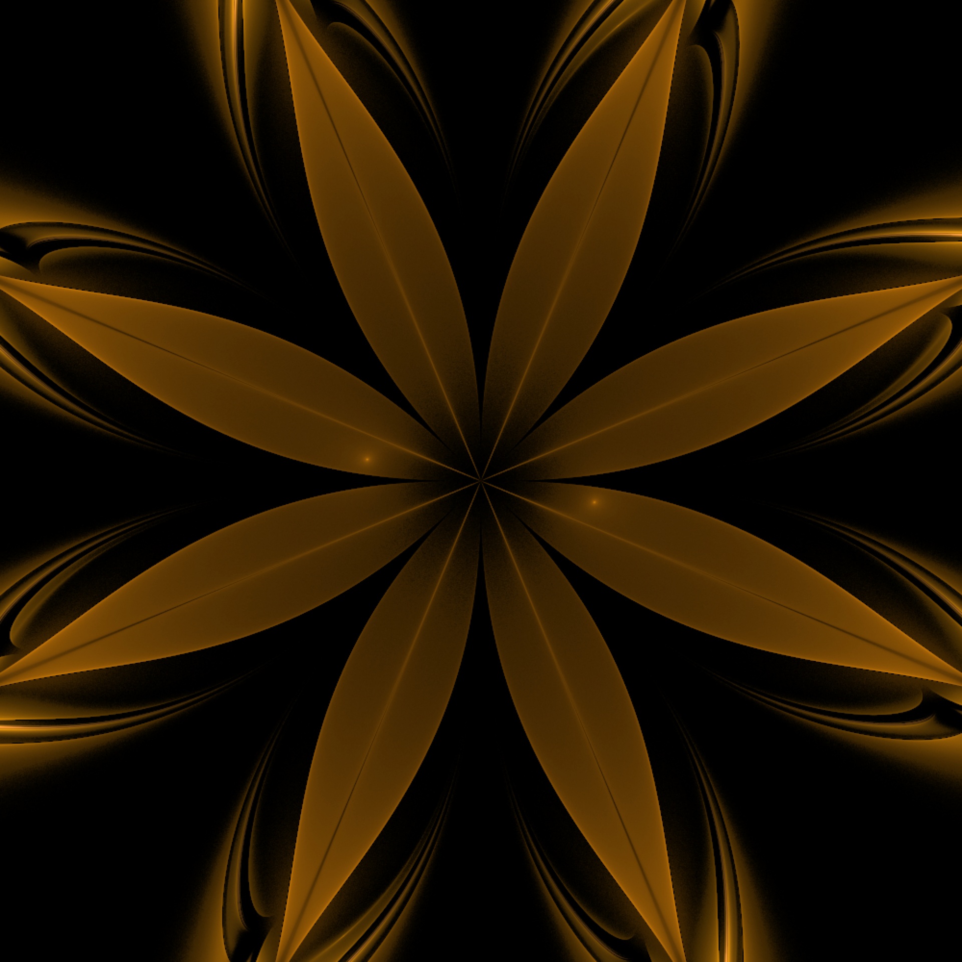golden flower abstract free photo