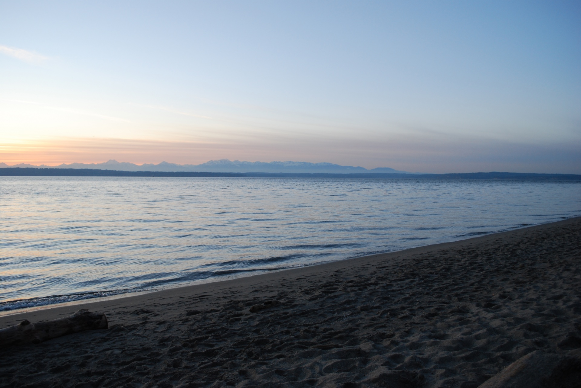 beach sunset winter free photo