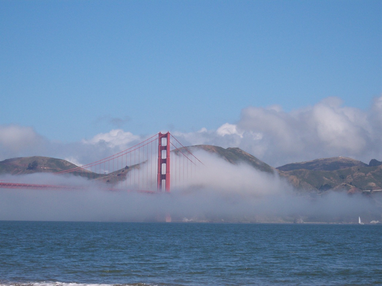 golden gate fog san francisco free photo