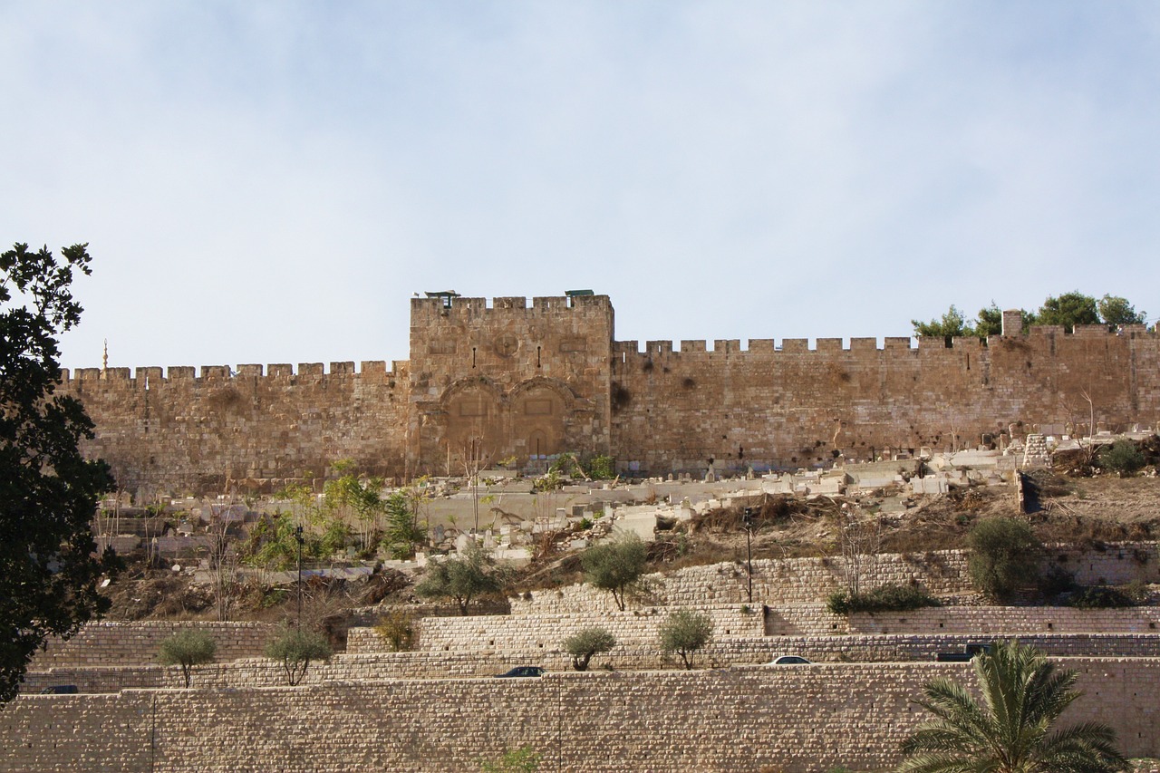 golden gate jerusalem the walls free photo