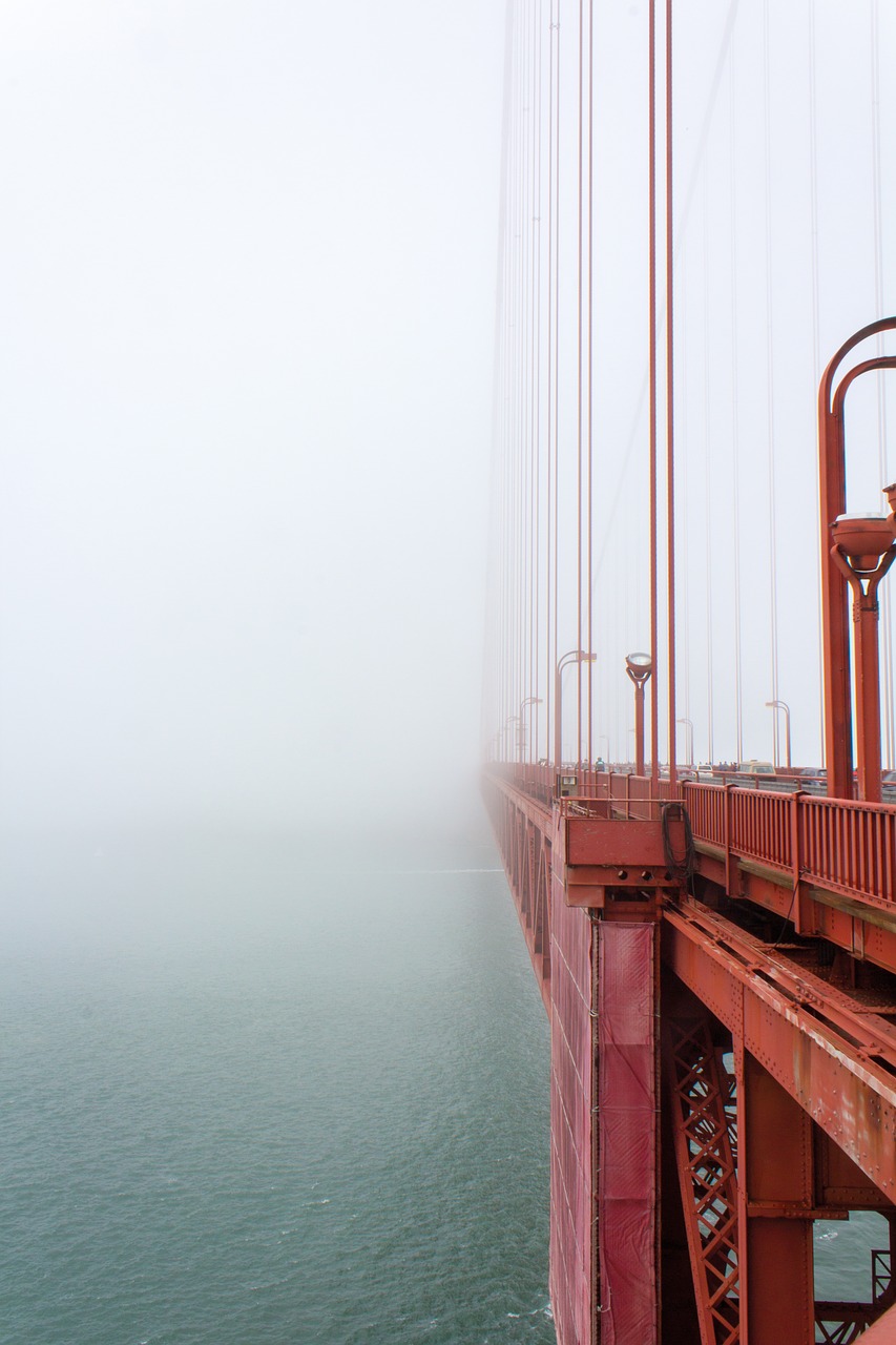 golden gate bridge red free photo