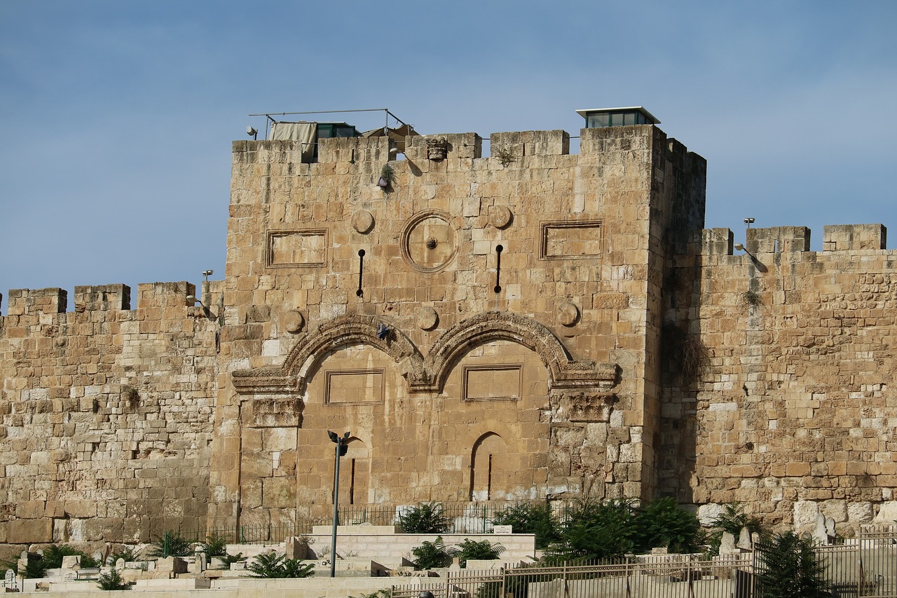 golden gate  jerusalem  israel free photo