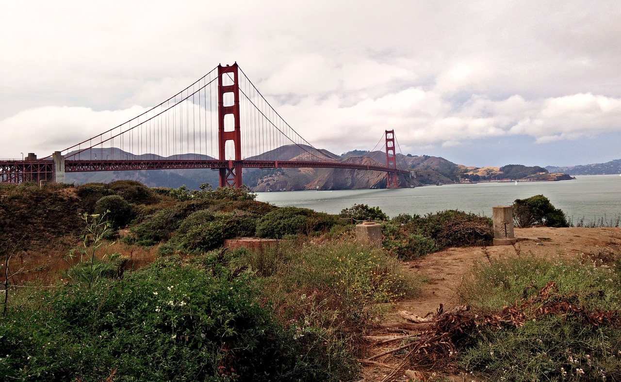 golden gate bridge san francisco bay free photo