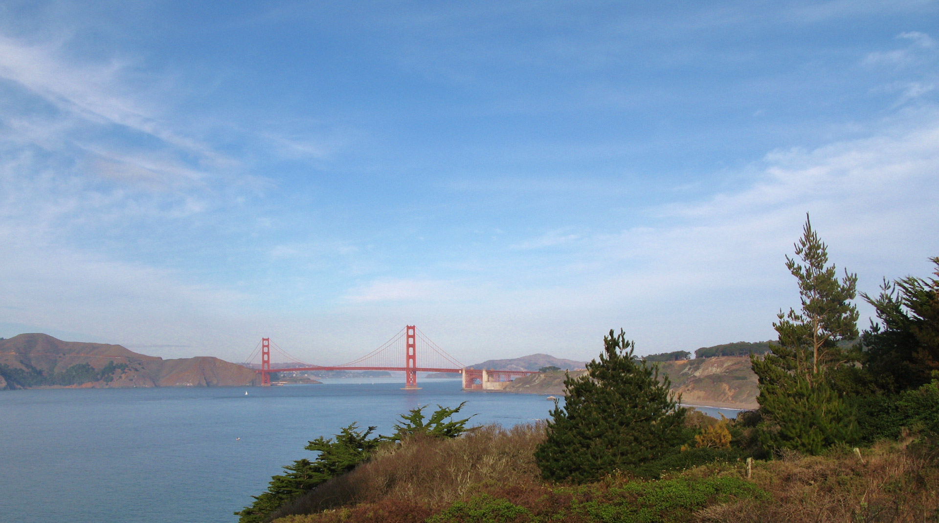 landscape san francisco golden gate bridge free photo