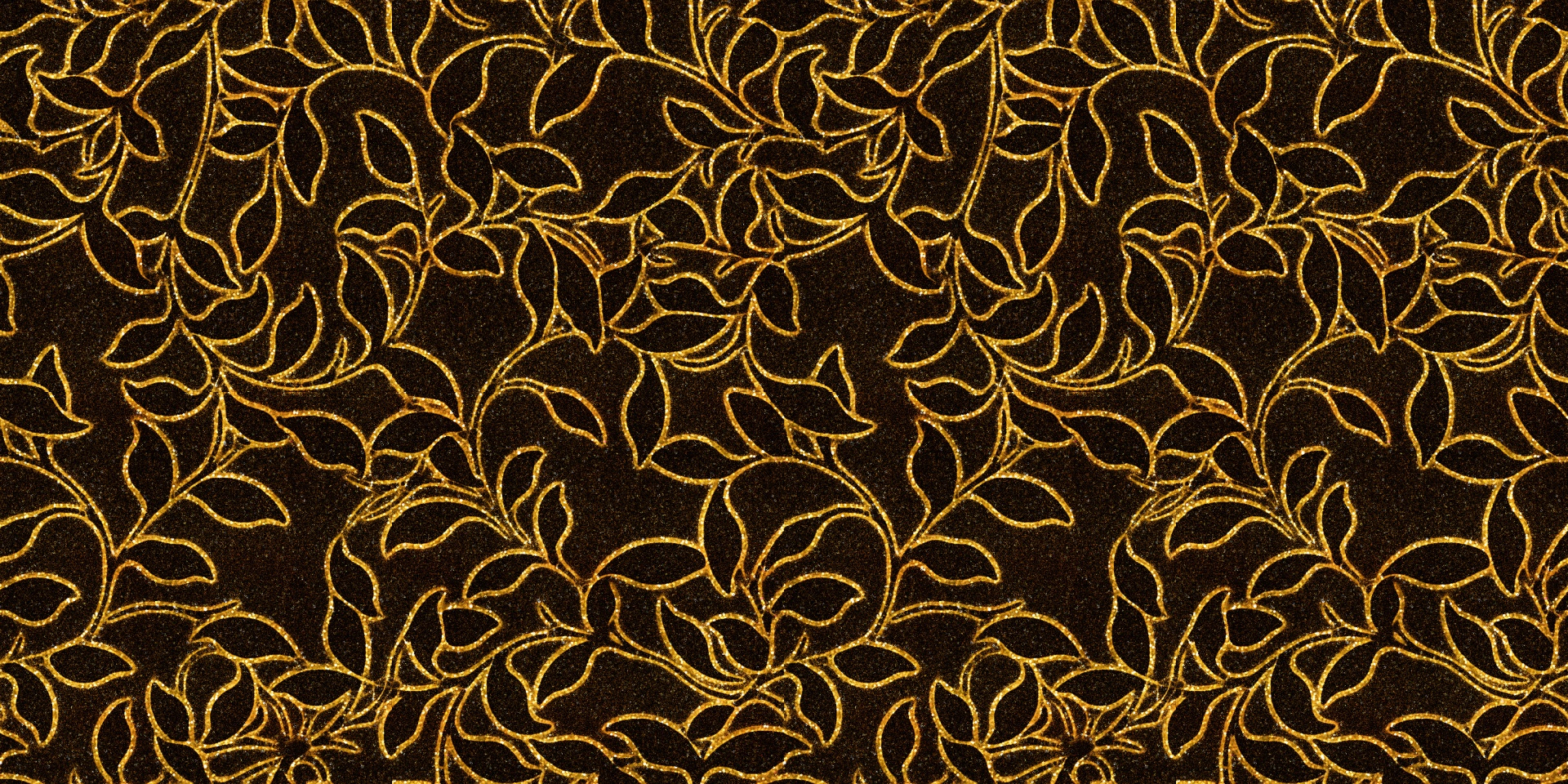 golden leaves pattern free photo
