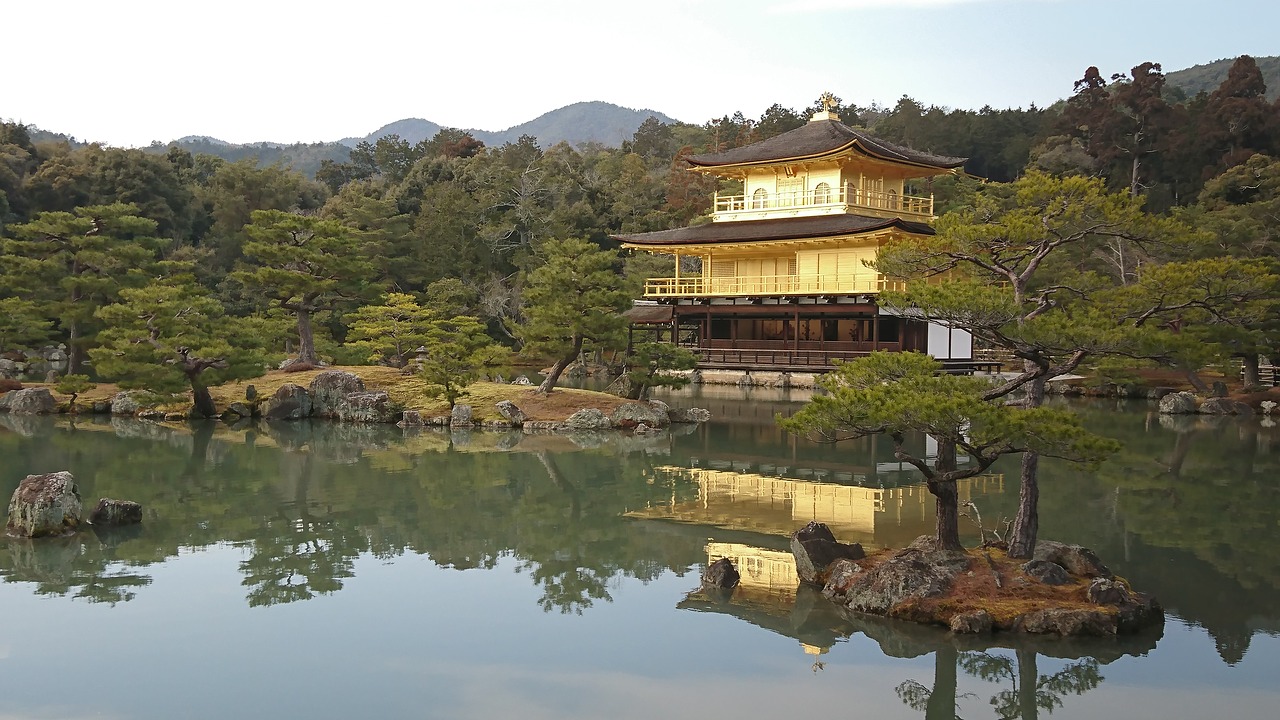 golden pavilion japan kyoto free photo