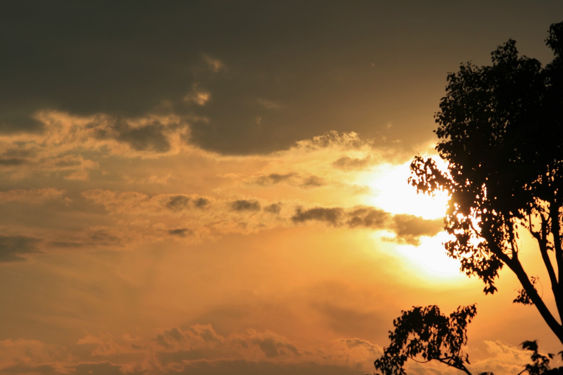 sky sunset cloud free photo