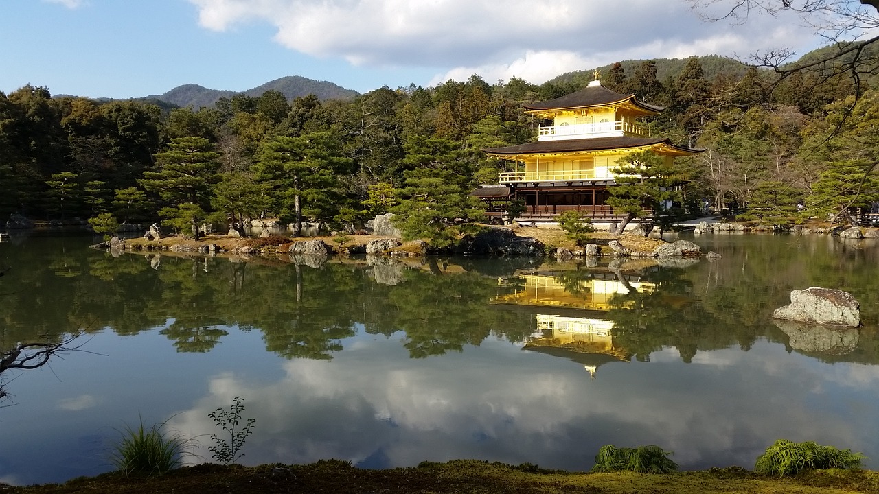 golden temple japan kyoto free photo
