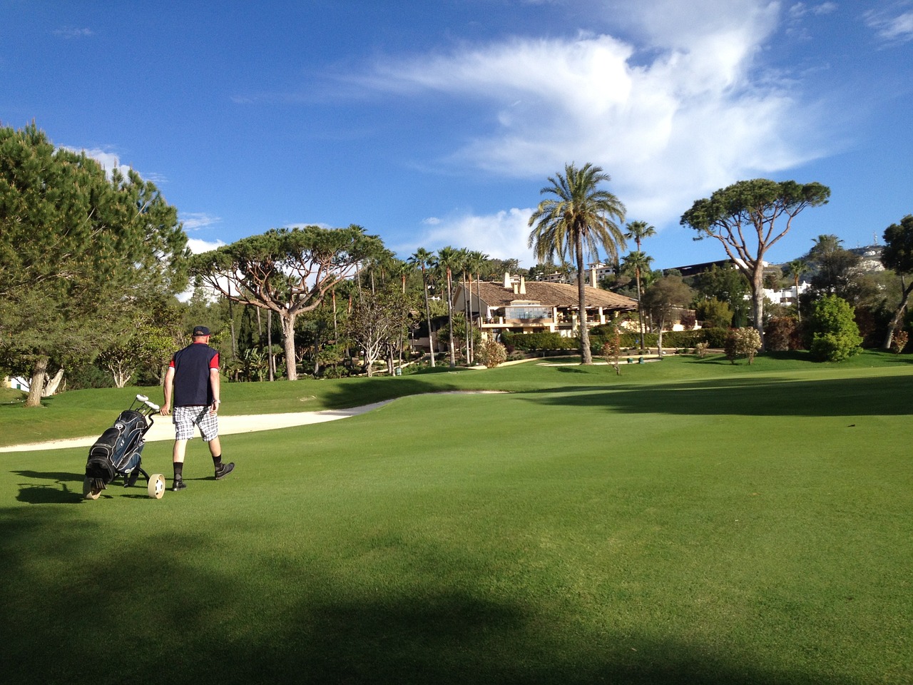 golf fairway green free photo