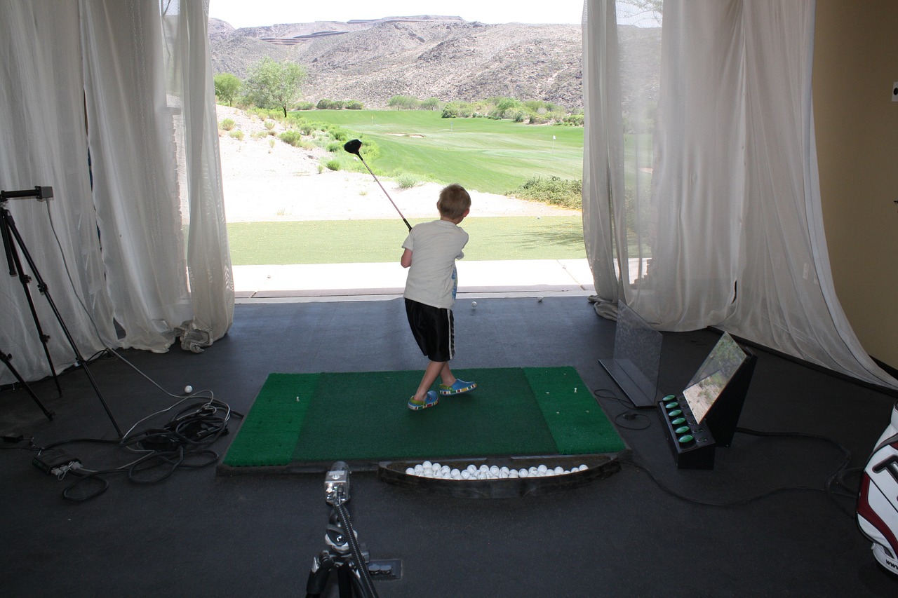golf junior golf practise free photo