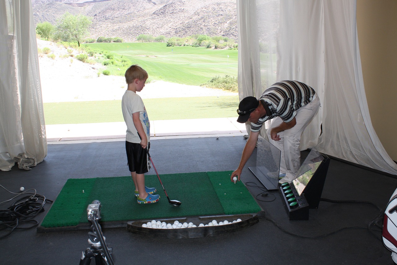 golf junior golf practise free photo