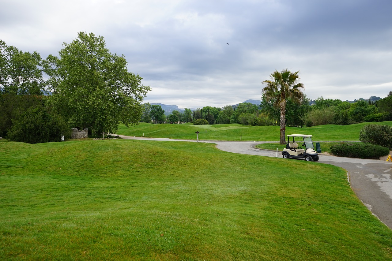 golf cart landscape free photo