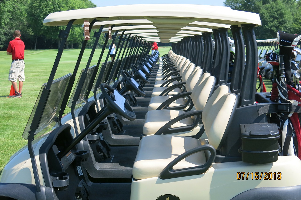 golf carts tournament free photo