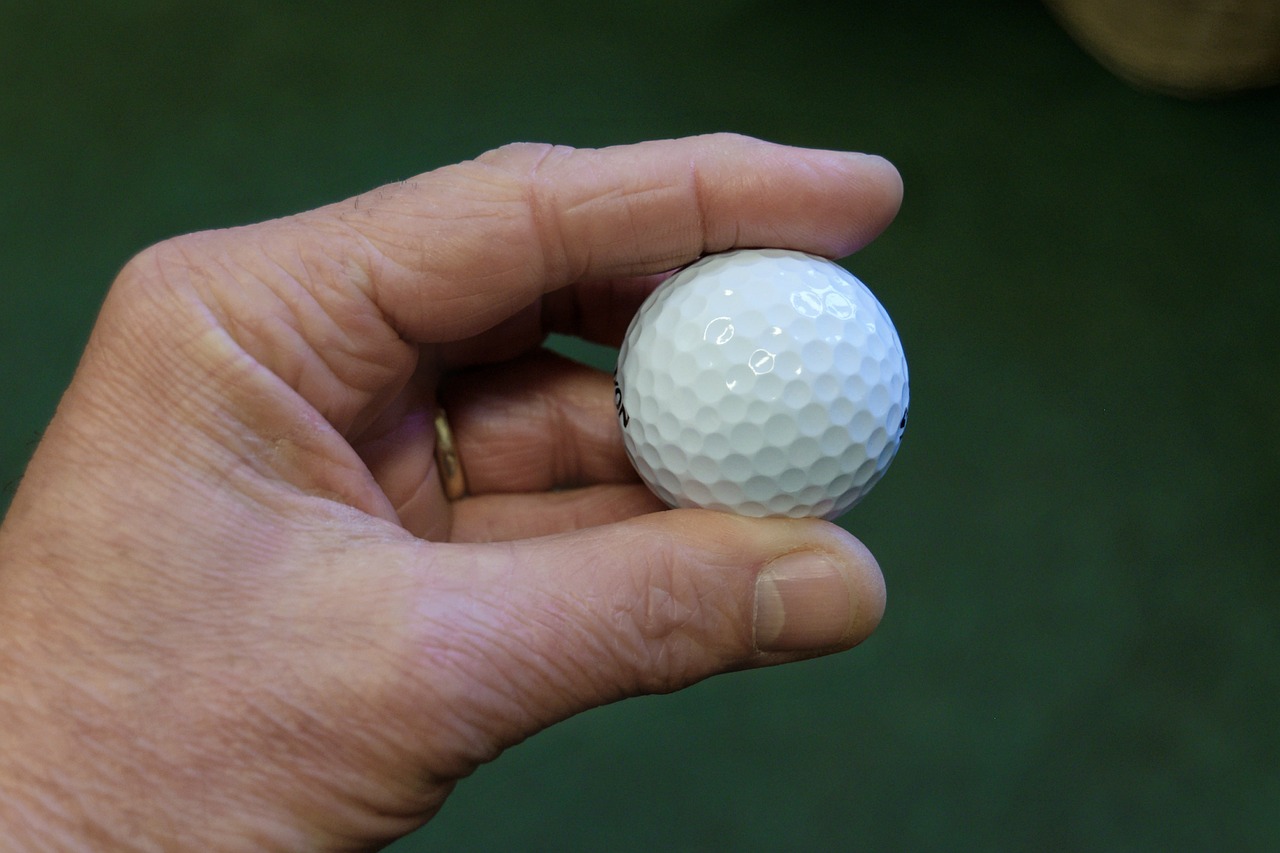 golf golf ball hand free photo