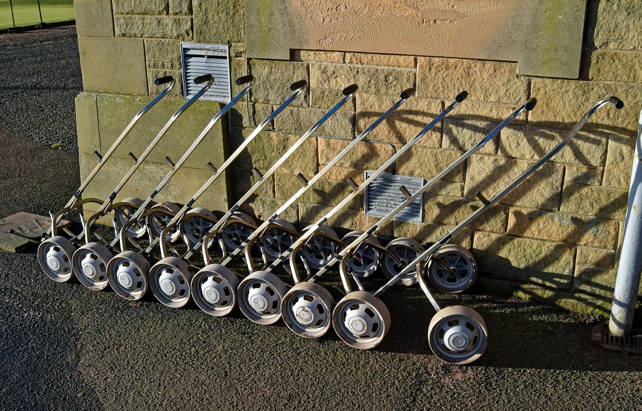 golf trolley hire carts free photo