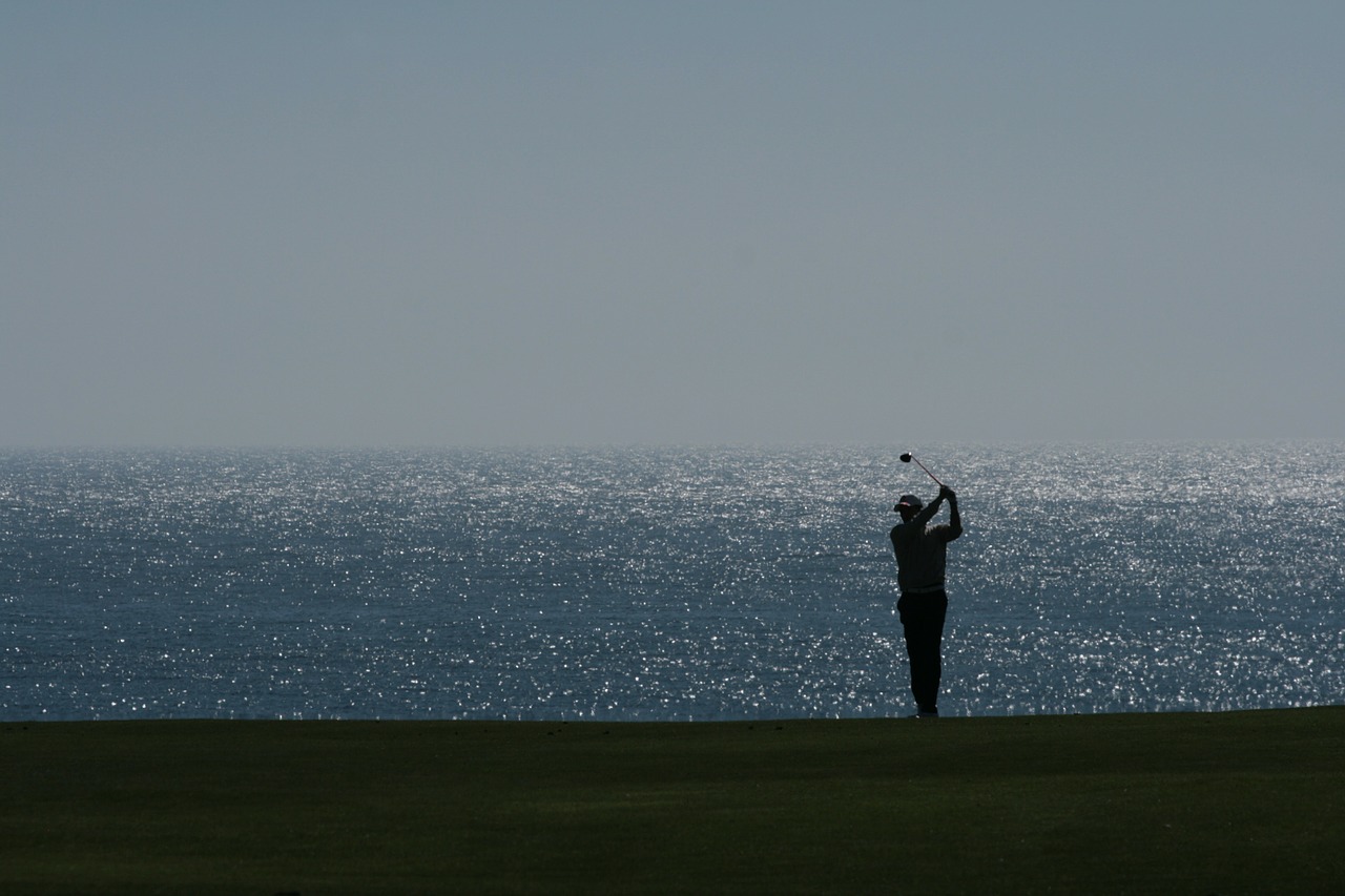 golf backlight sport golfers free photo