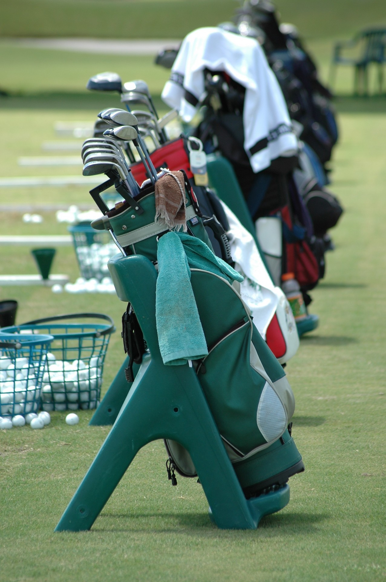golf bag clubs equipment free photo