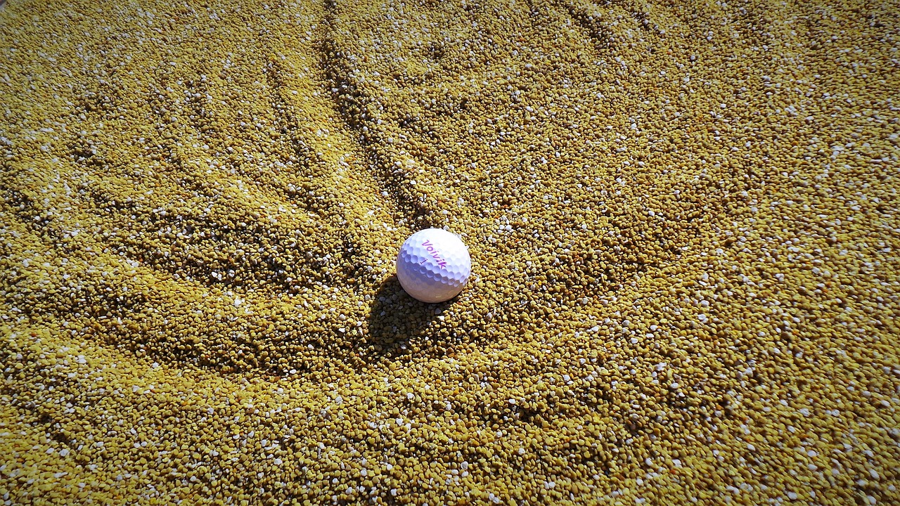 golf balls  bunk  sport free photo