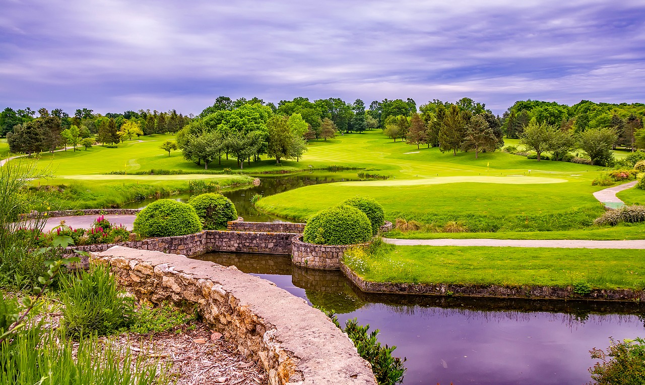 golf course france landscape free photo