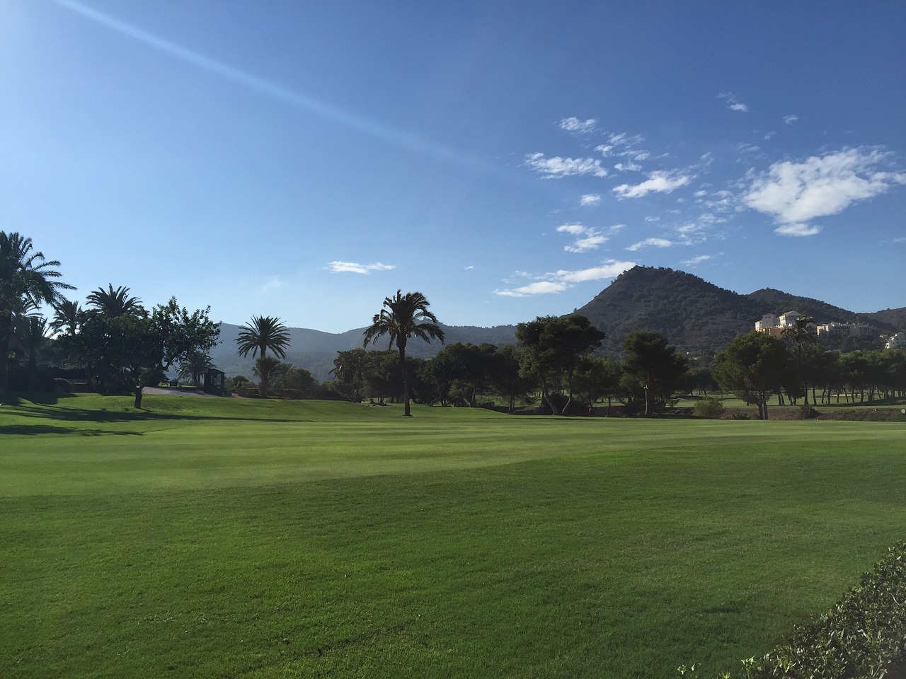 golf course hills spain free photo