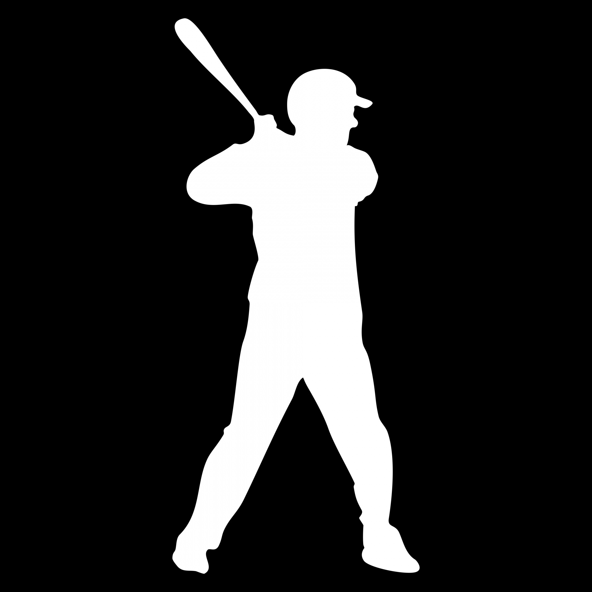 drawing golfer outline free photo
